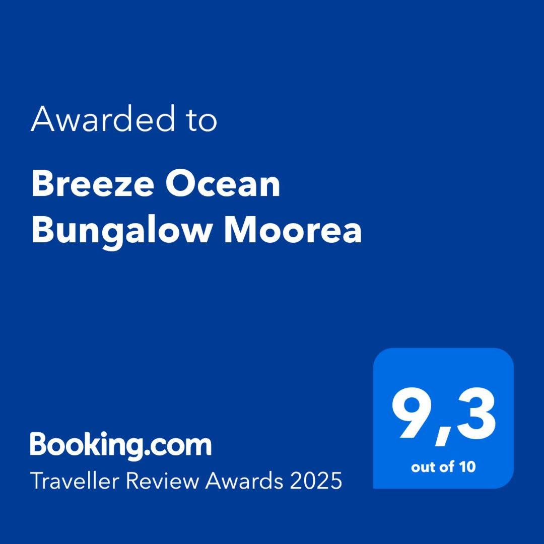 Breeze Ocean Bungalow Moorea Exterior photo